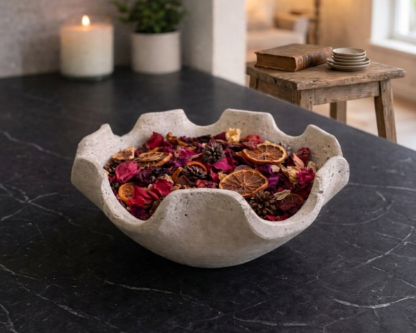Bowl with Grooved Ends