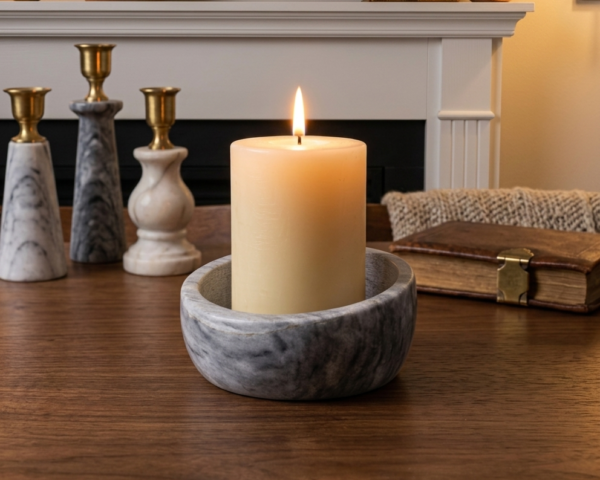 Pillar Candle Bowl